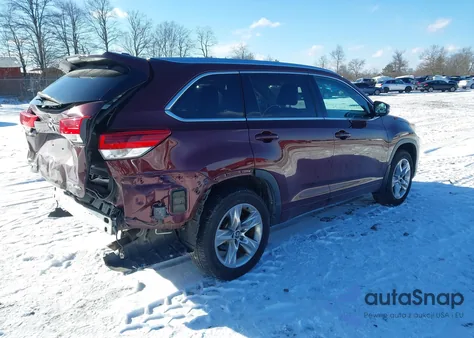 2019 Toyota Highlander Limited z USA, uszkodzony, nr VIN 5TDDZRFH7KS933466